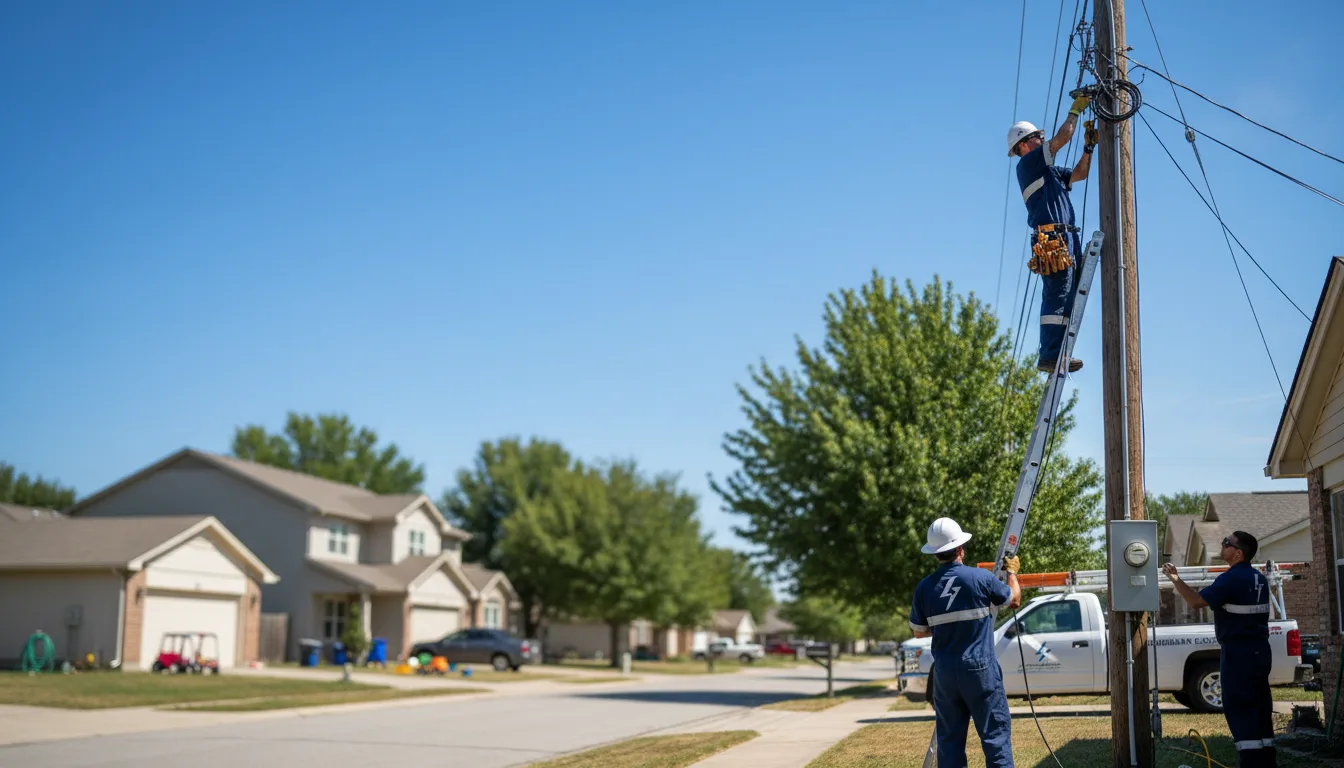 Residential electrician providing installation services in Forreston, IL